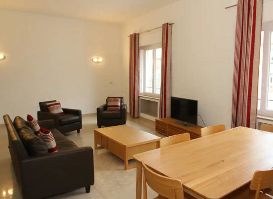 Séjour appartement Macé Banane Cannes T4 105 m²